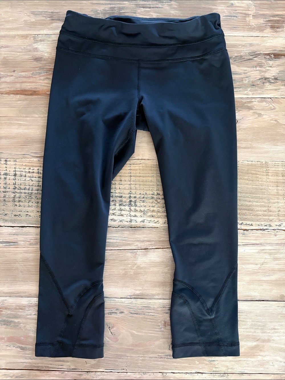 lululemon athletica Black Workout Leggings with Reflective Logo